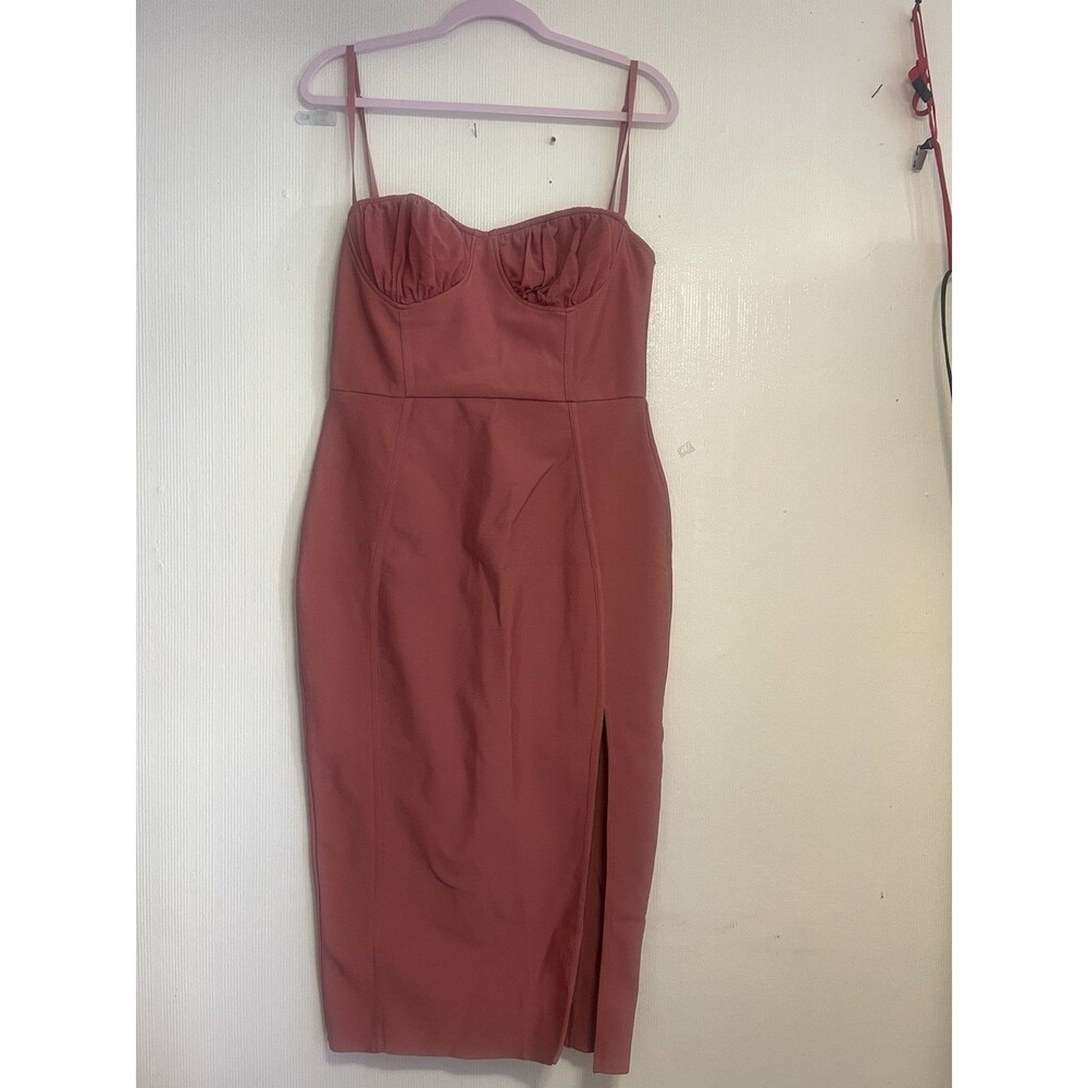 Stretch Bandage Women’s Burgundy Stretch Body-con Dress Size Large